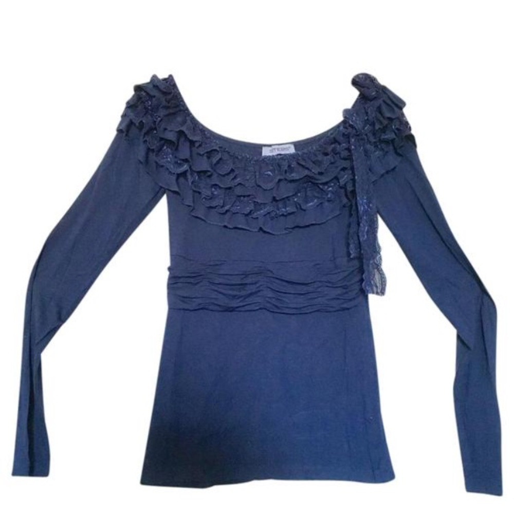 Steps Ruffle off shoulder blouse